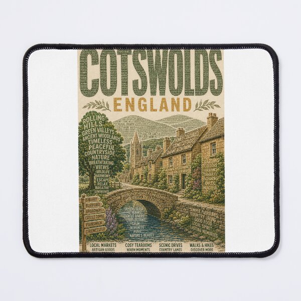 Item preview, Cotswolds England with Bibury, Bourton on the Water and Castle Combe designed and sold by Aryabek.