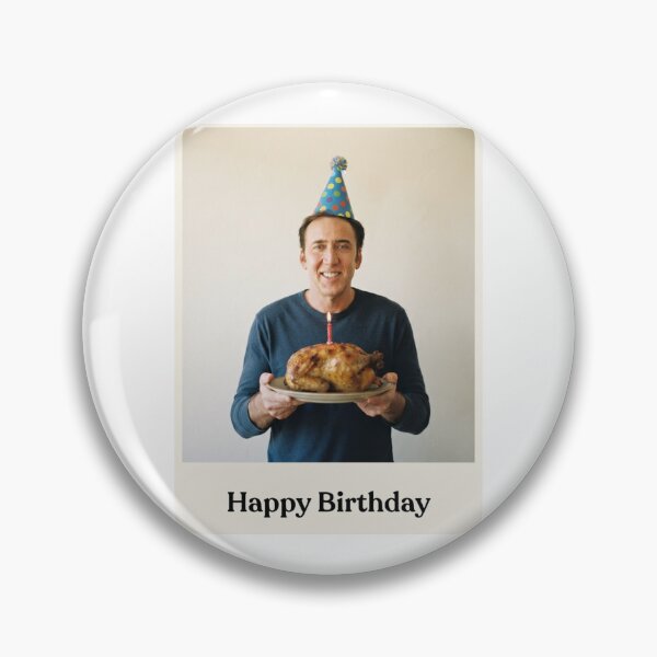 Item preview, Nicolas cage birthday rotisserie chicken gift cake memes happy Funny prank meme  weird  designed and sold by CheeseBlueprint.