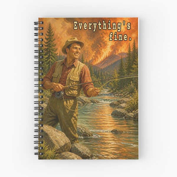 Item preview, Just keep fly fishing, everything's fine. designed and sold by Jason A. Clark.