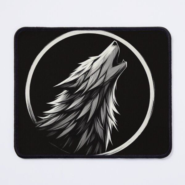 Item preview, Howling Wolf – Wild Wolf Moon Wilderness Design designed and sold by RajDeals.