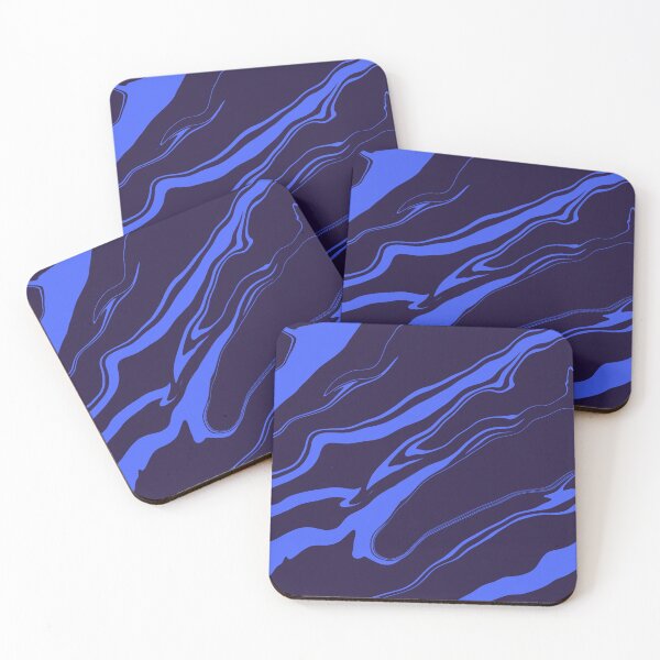 Item preview, Electric Blue Liquid Marble Abstract designed and sold by CaramelCo.