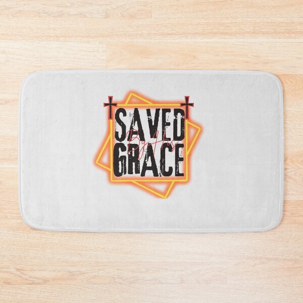Item preview, Saved By His Grace - Christ Mental Health Matters  - Gifts For Guys - Light Gray designed and sold by Doiemacreations.