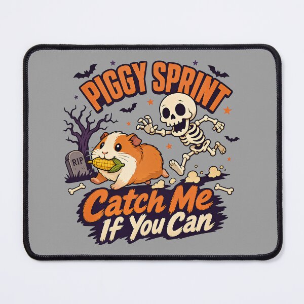 Item preview, Piggy Sprint Halloween | Skeleton Chase Guinea Pig Design designed and sold by MOCH- ART.