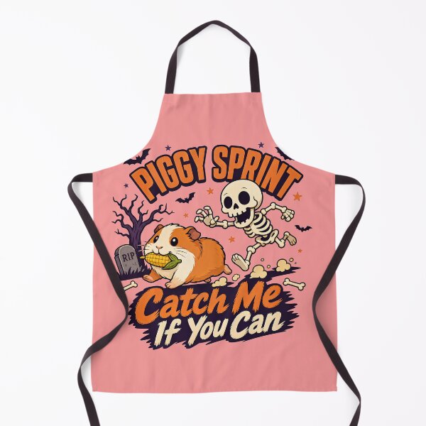 Item preview, Piggy Sprint Halloween | Skeleton Chase Guinea Pig Design designed and sold by MOCH- ART.