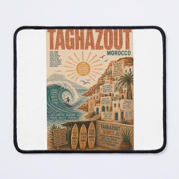 Item preview, Taghazout Morocco Atlantic Surf Coast near Agadir and Paradise Valley designed and sold by Aryabek.