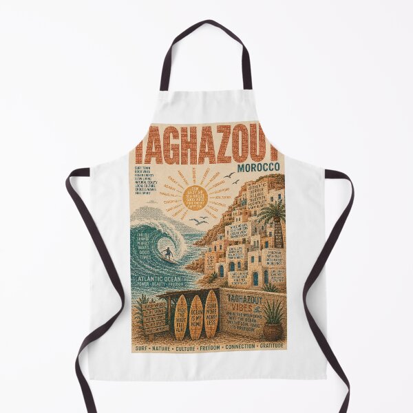 Item preview, Taghazout Morocco Atlantic Surf Coast near Agadir and Paradise Valley designed and sold by Aryabek.