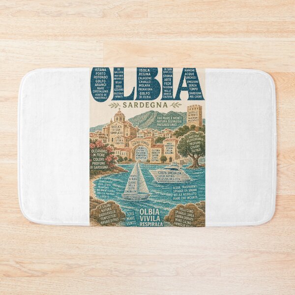 Item preview, Olbia Sardinia with Costa Smeralda, San Simplicio and Gallura designed and sold by Aryabek.