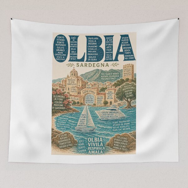 Item preview, Olbia Sardinia with Costa Smeralda, San Simplicio and Gallura designed and sold by Aryabek.
