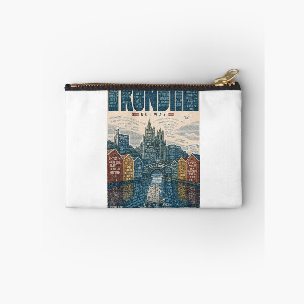 Item preview, Trondheim Norway with Nidaros Cathedral, Gamle Bybro and Nidelva River designed and sold by Aryabek.