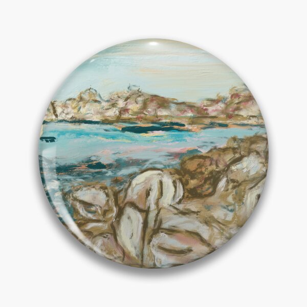 Item preview, Sailboat on a Rocky Coast designed and sold by Jennifer Margrave-Garcia.