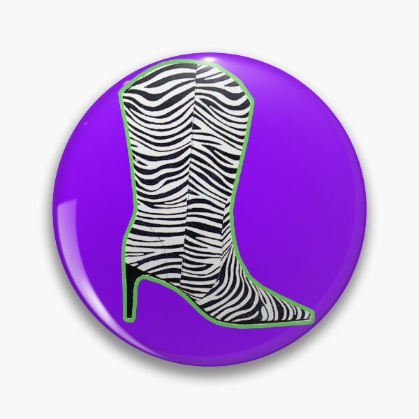 Artikelvorschau, Stiletto-Stiefel mit Zebramuster entworfen und verkauft von Ivar F. Andresen.