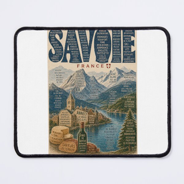 Item preview, Savoie France Alpine Lakes Mont Blanc and French Alps Heritage designed and sold by Aryabek.