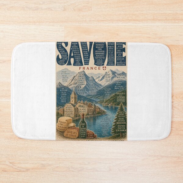 Item preview, Savoie France Alpine Lakes Mont Blanc and French Alps Heritage designed and sold by Aryabek.