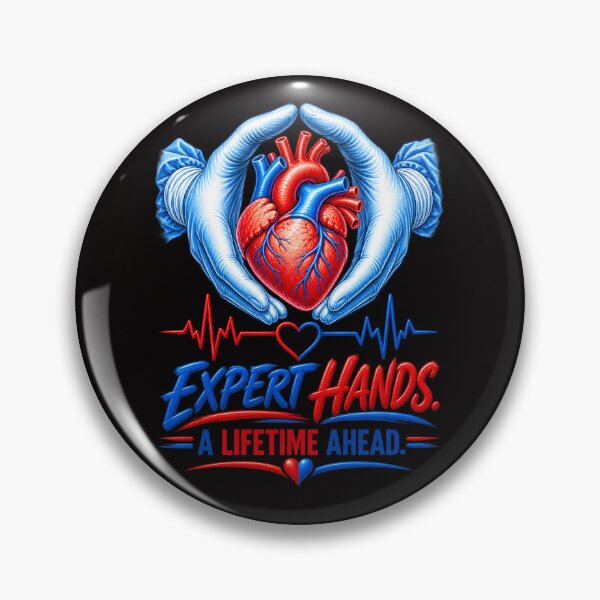 Item preview, Expert Hands, A Lifetime Ahead – Cardiac Surgeon Appreciation Design designed and sold by Tadeusz1.