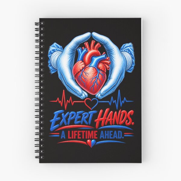 Item preview, Expert Hands, A Lifetime Ahead – Cardiac Surgeon Appreciation Design designed and sold by Tadeusz1.