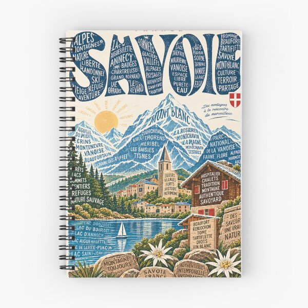 Item preview, Savoie France Mont Blanc Villages Lakes and Vanoise Mountains designed and sold by Aryabek.