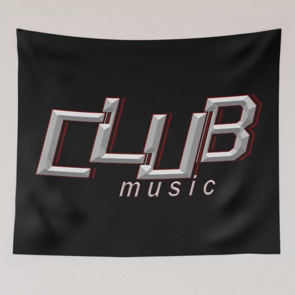 Item preview, CLUB music designer font in 3D look for bars, clubs, techno, etc. designed and sold by Segasprojects.