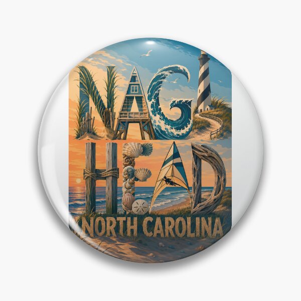 Item preview, Nags Head North Carolina Outer Banks Lighthouse Coast and Atlantic Shore designed and sold by Aryabek.