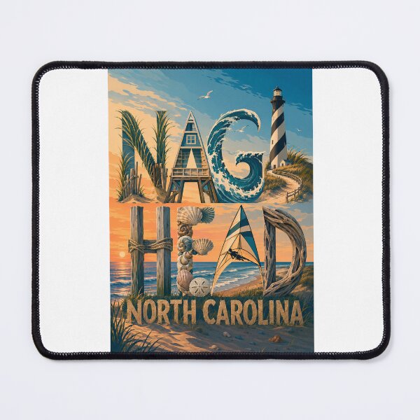 Item preview, Nags Head North Carolina Outer Banks Lighthouse Coast and Atlantic Shore designed and sold by Aryabek.