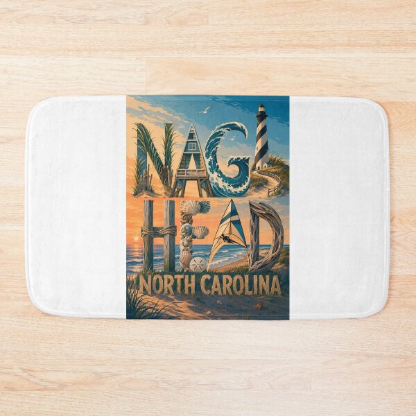 Item preview, Nags Head North Carolina Outer Banks Lighthouse Coast and Atlantic Shore designed and sold by Aryabek.