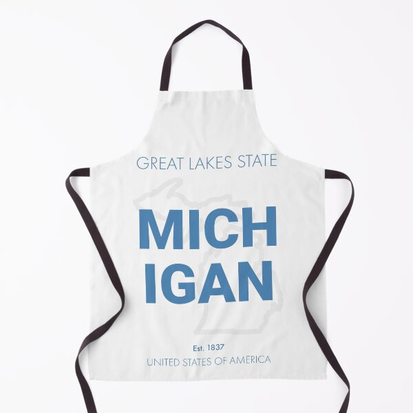 Item preview, Michigan Great Lakes State Art – Modern Typography Travel Design designed and sold by MarkedArtPrints.