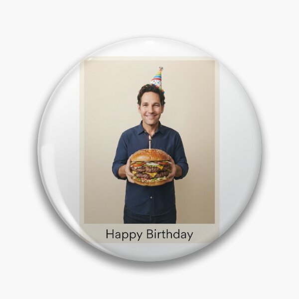 Item preview, Paul rudd birthday hamburger burger gift cake memes happy Funny prank meme  weird  designed and sold by CheeseBlueprint.