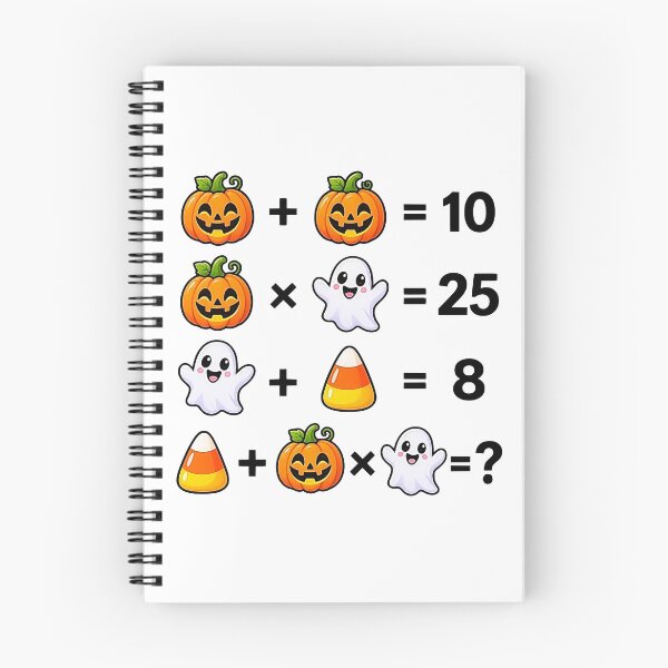 Item preview, Halloween Horror Math Equations Brain Teaser Puzzle Shapes Mania designed and sold by Shapes-Mania.