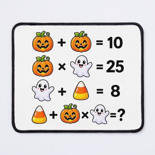 Item preview, Halloween Horror Math Equations Brain Teaser Puzzle Shapes Mania designed and sold by Shapes-Mania.