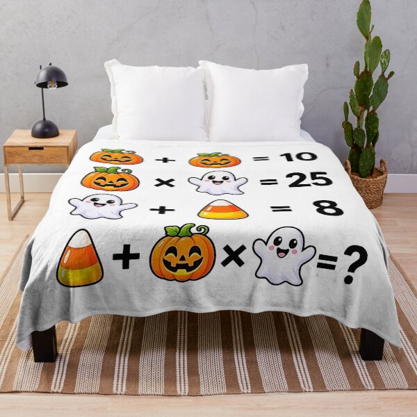 Item preview, Halloween Horror Math Equations Brain Teaser Puzzle Shapes Mania designed and sold by Shapes-Mania.