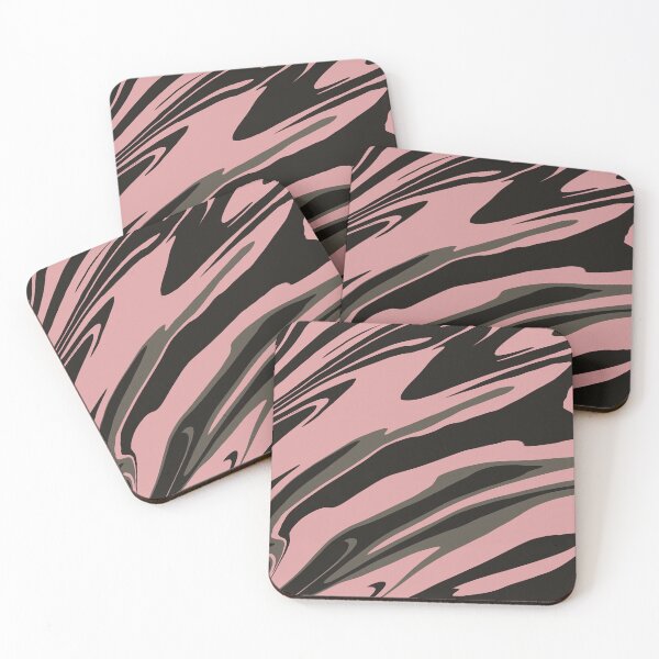 Item preview, Dusty Rose Fluid Abstract - Pink & Slate Gray designed and sold by CaramelCo.