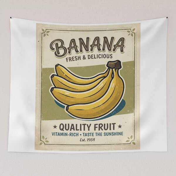 Item preview, Banana in vintage style designed and sold by KRIDD-DESIGN.