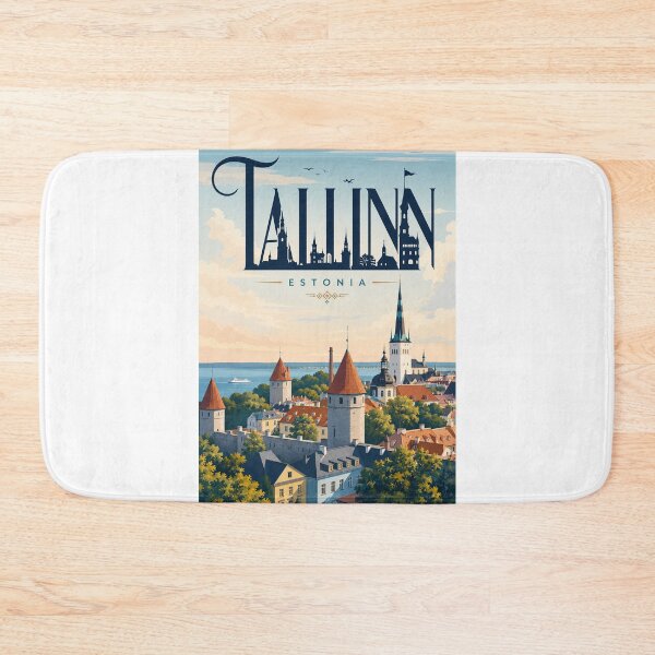 Item preview, Tallinn Estonia Old Town Towers and Baltic Sea Skyline designed and sold by Aryabek.