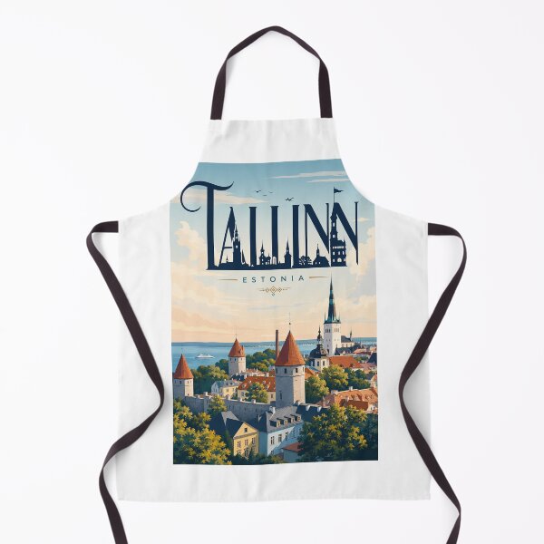 Item preview, Tallinn Estonia Old Town Towers and Baltic Sea Skyline designed and sold by Aryabek.