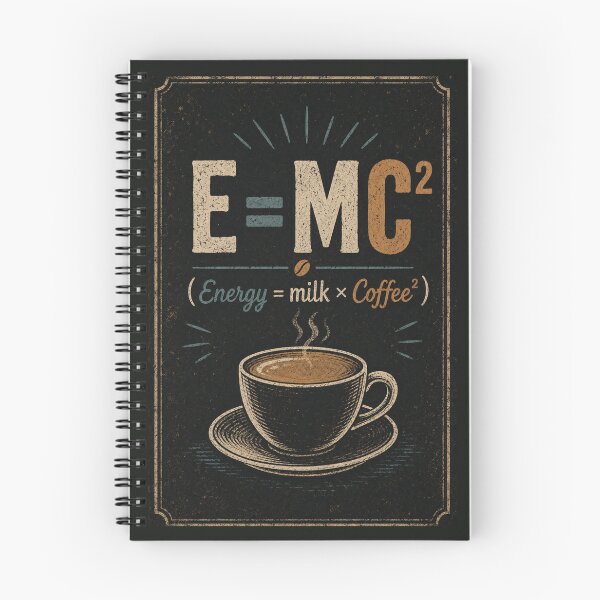 Item preview, E=MC² - Energy = Milk x Coffee² designed and sold by Sketch-Shack.