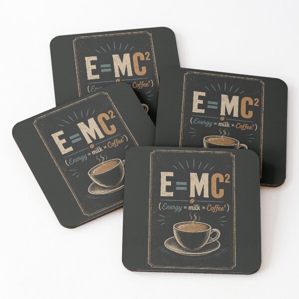 Item preview, E=MC² - Energy = Milk x Coffee² designed and sold by Sketch-Shack.
