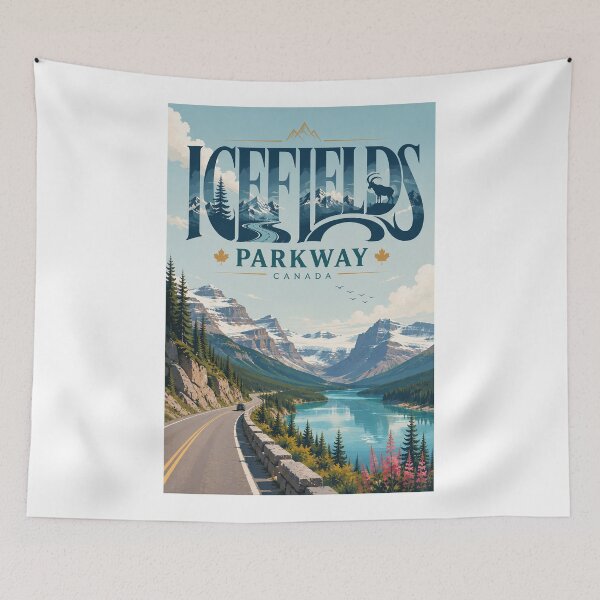 Item preview, Icefields Parkway Canada Rocky Mountains Glaciers and Alpine Lakes designed and sold by Aryabek.