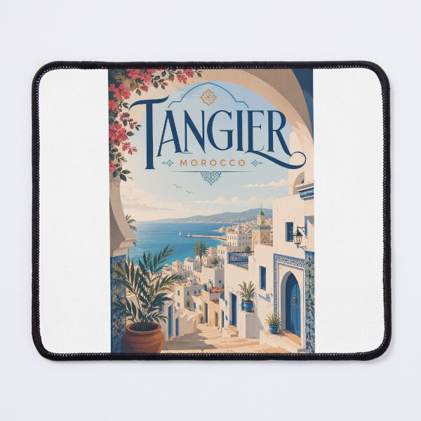 Item preview, Tangier Morocco Mediterranean Medina and Strait of Gibraltar designed and sold by Aryabek.