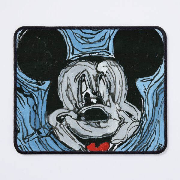 Item preview, Blue Mouse – Original Art Brut Painting by Dwaalhaas designed and sold by Dwaalhaas Applied Design.