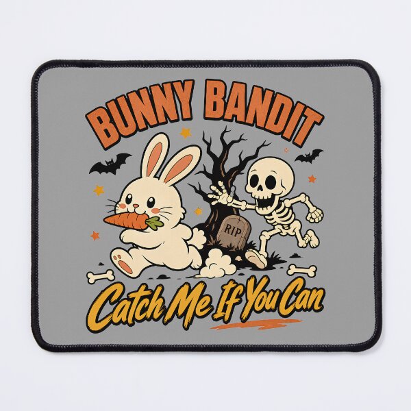 Item preview, Bunny Bandit Halloween Shirt | Skeleton Chase Rabbit Design designed and sold by MOCH- ART.