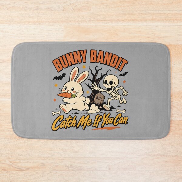 Item preview, Bunny Bandit Halloween Shirt | Skeleton Chase Rabbit Design designed and sold by MOCH- ART.