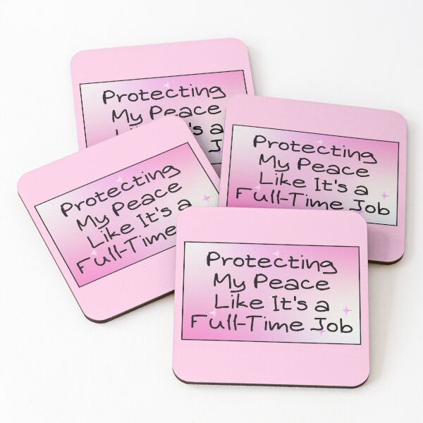 Item preview, Protecting My Peace Full Time Job Quote designed and sold by jianina-alondra.