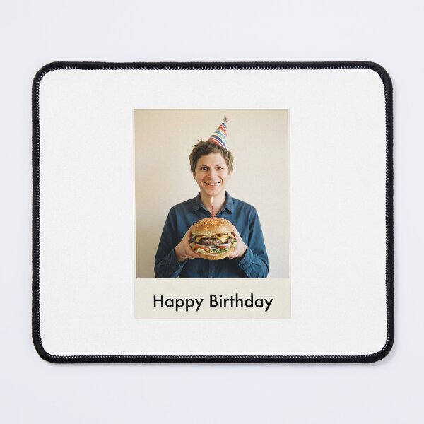 Item preview, Michael cera birthday hamburger burger gift cake memes happy Funny prank meme  weird  designed and sold by CheeseBlueprint.