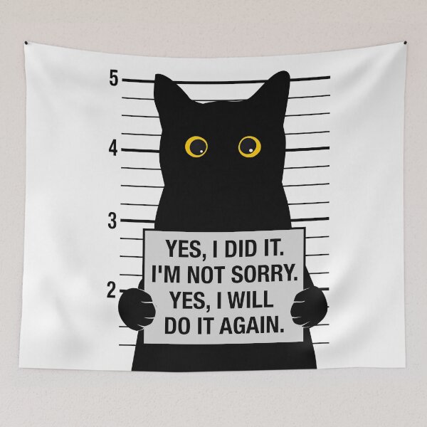 Item preview,  The Not‑Sorry Cat designed and sold by PurrfectHome.