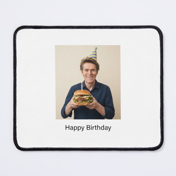Item preview, Willem dafoe birthday hamburger burger gift cake memes happy Funny prank meme  weird  designed and sold by CheeseBlueprint.