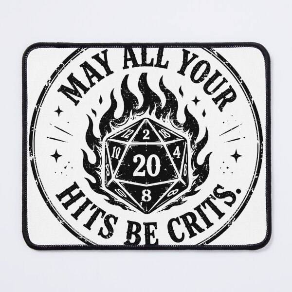 Item preview, May All Your Hits Be Crits – D20 RPG designed and sold by Noventra112.