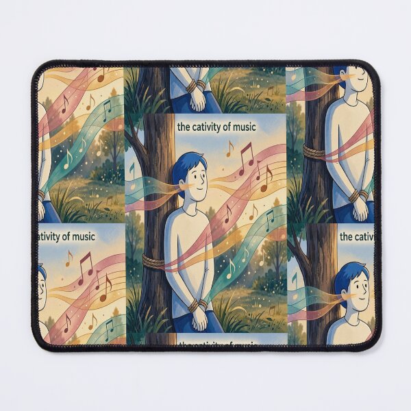 Item preview, The Captivity of Music Whimsical Felsefi Art Print designed and sold by Breezes-of-Ida.