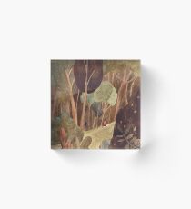 Walk in einem Wald Acrylblock