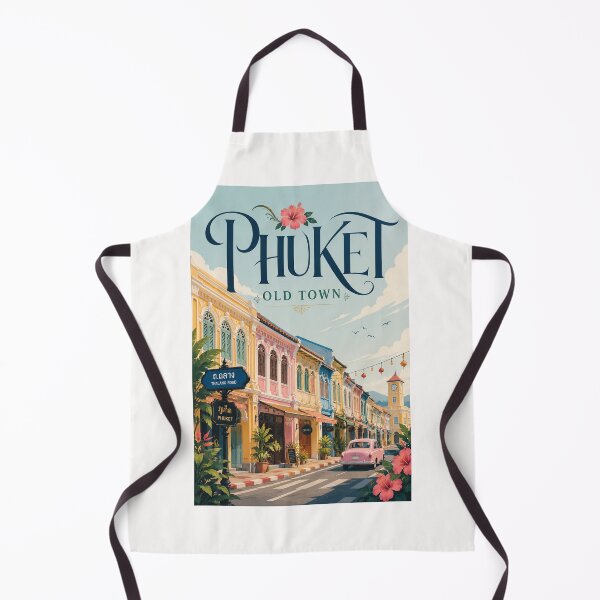 Artikelvorschau, Phuket Altstadt Thalang Straße Sino Portugiesisches Straßenbild Thailand entworfen und verkauft von Places On Earth.