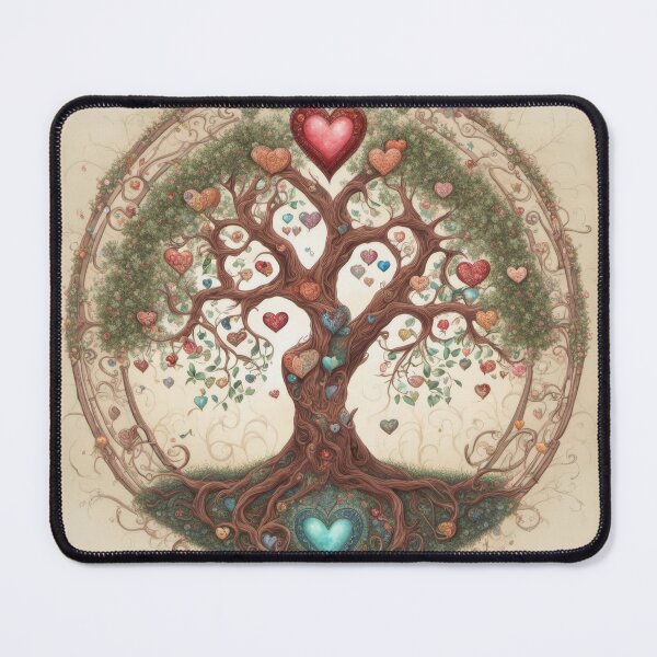 Item preview, Tree of Life Heart Mandala Illustration designed and sold by pinkal.