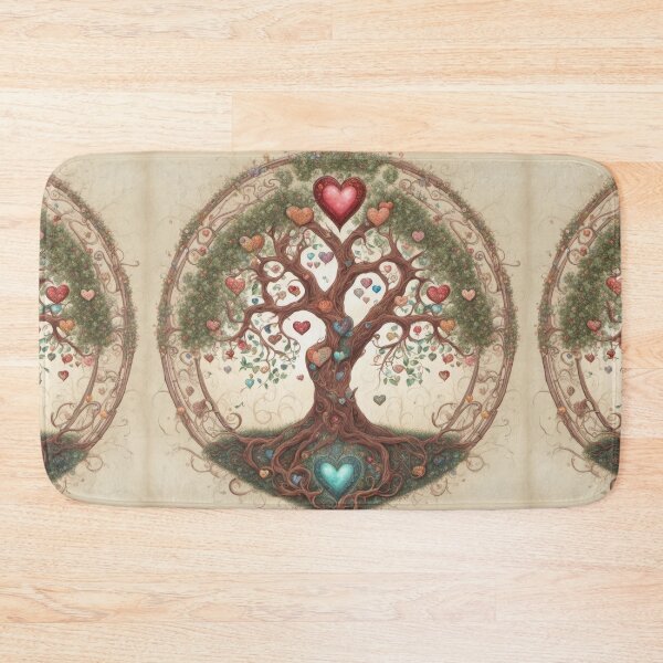 Item preview, Tree of Life Heart Mandala Illustration designed and sold by pinkal.
